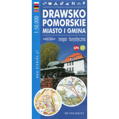 Drawsko Pomorskie miasto i gmina - mapa turystyczna