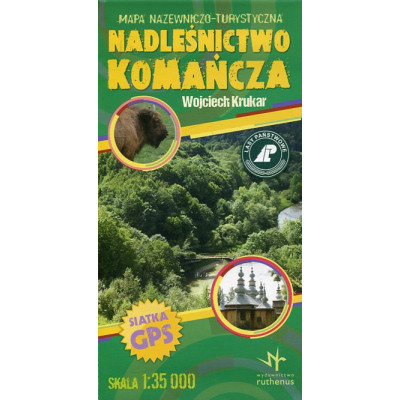 Nadleśnictwo Komańcza mapa nazewniczo-turystyczna