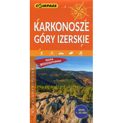 Karkonosze. Góry Izerskie. Mapa turystyczna