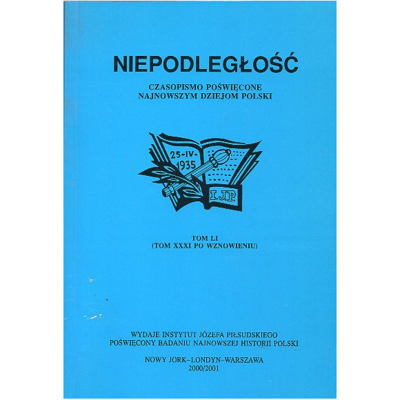 Niepodległość. Czasopismo poświęcone najnowszym dziejom Polski.