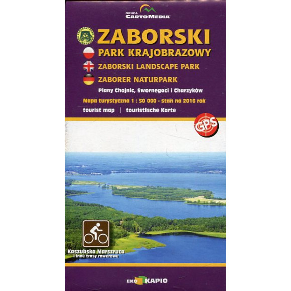 Zaborski Park Krajobrazowy mapa turystyczna 1:50 000