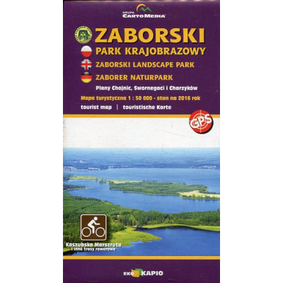 Zaborski Park Krajobrazowy mapa turystyczna 1:50 000