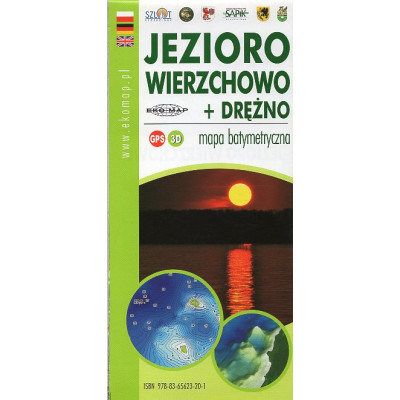 Jezioro Wierzchowo + Drężno mapa batymetryczna