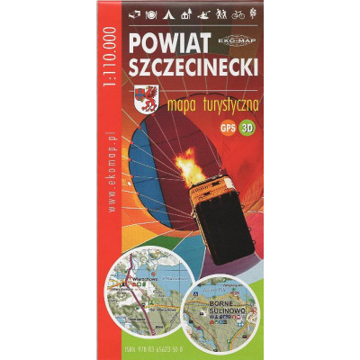 Powiat Szczecinecki mapa turystyczna 1:110 000