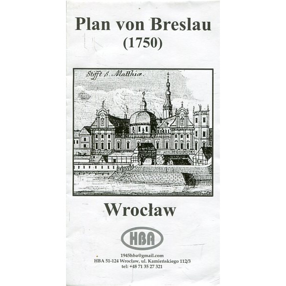 Plan von Breslau (1750) Wrocław 1750