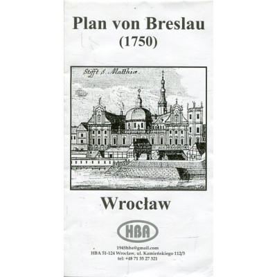 Plan von Breslau (1750) Wrocław 1750