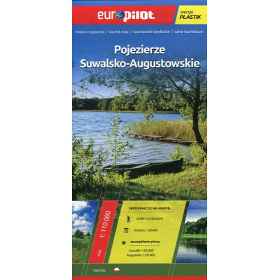 Pojezierze Suwalsko-Augustowskie mapa turystyczna 1:110 000