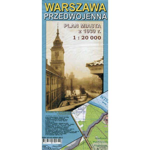 Warszawa przedwojenna Plan miasta z 1939r. 1:20 000