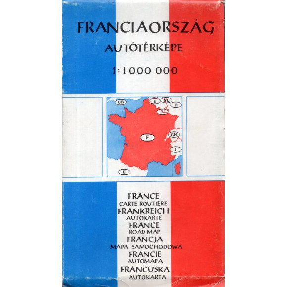 Franciaország. Autótérképe (Francja. Mapa samochodowa).