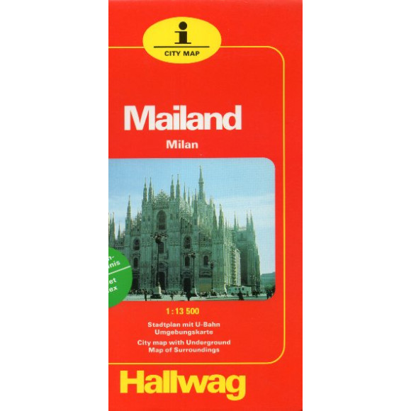 Mailand/Milan/Milano. Mapa miasta i metra