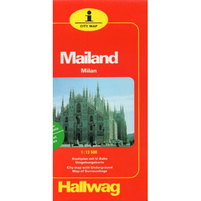 Mailand/Milan/Milano. Mapa miasta i metra