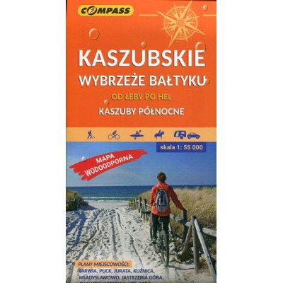 Kaszubskie wybrzeże Bałtyku Mapa turystyczna 1:55 000