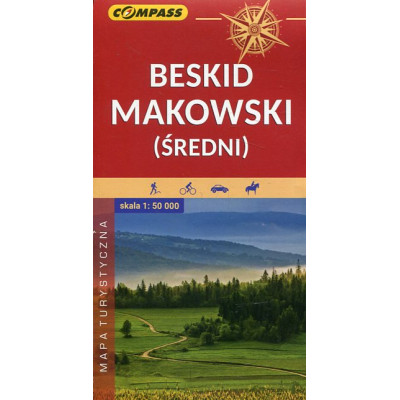 Beskid Makowski (średni) mapa turystyczna 1:50 000