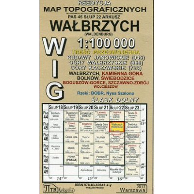 Wałbrzych - mapa WIG w skali 1:100 000