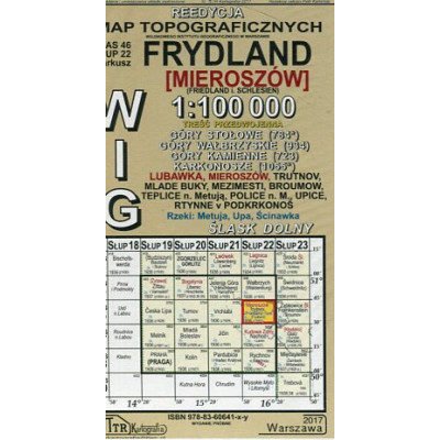 Frydland [Mieroszów] - mapa WIG w skali 1:100 000