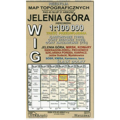 Jelenia Góra - mapa WIG w skali 1:100 000