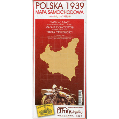 Polska 1939. Mapa samochodowa