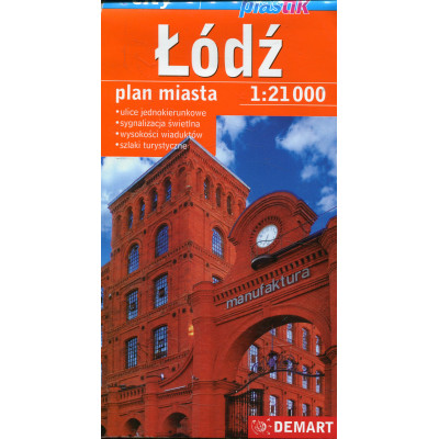 Łódź. Plan miasta 1:21 000
