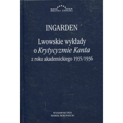 Lwowskie wykłady o Krytyzmie Kanta z roku akademickiego 1935/1936