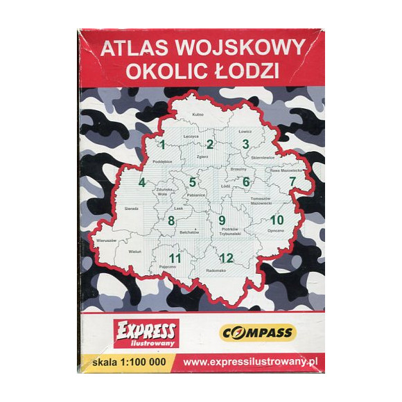 Atlas wojskowy okolic Łodzi