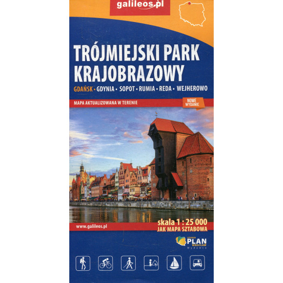 Trójmiejski Park Krajobrazowy - mapa - 1 : 25 000