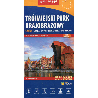 Trójmiejski Park Krajobrazowy - mapa - 1 : 25 000