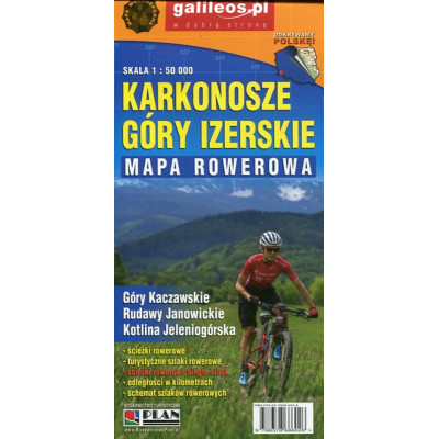 Karkonosze Góry Izerskie 1:50 000 mapa rowerowa