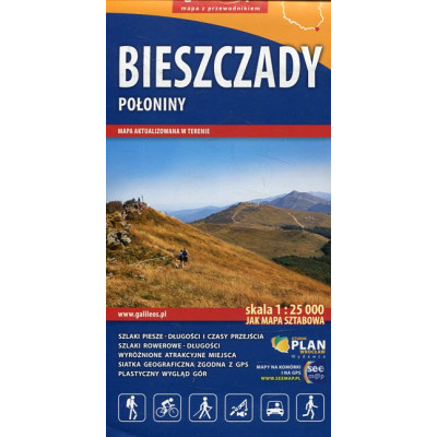 Bieszczady. Połoniny mapa1:25 000