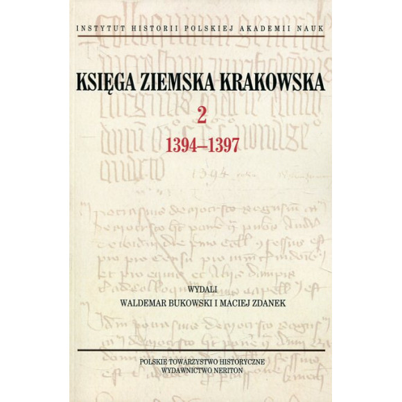 Księga Ziemska Krakowska 2 1394-1397