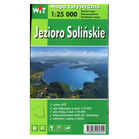 Jezioro Solińskie - mapa turystyczna 1 :25 000