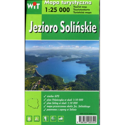 Jezioro Solińskie - mapa turystyczna 1 :25 000