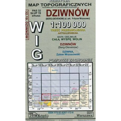 Dziwnów - mapa WIG w skali 1:100 000