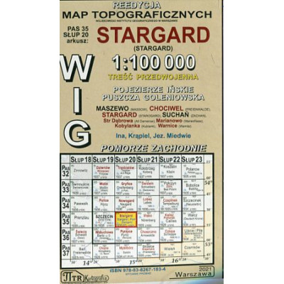 Stargard - mapa WIG w skali 1:100 000