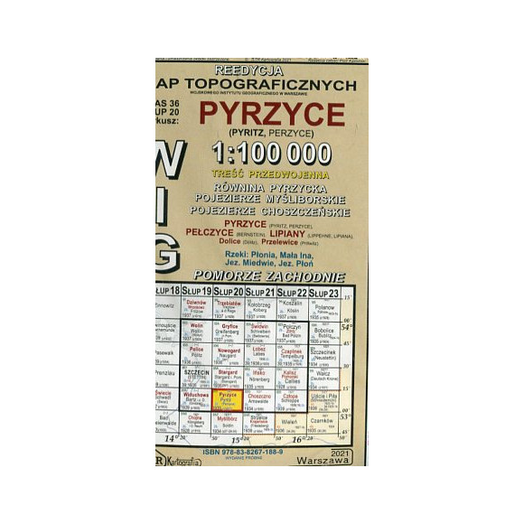 Pyrzyce - mapa WIG w skali 1:100 000