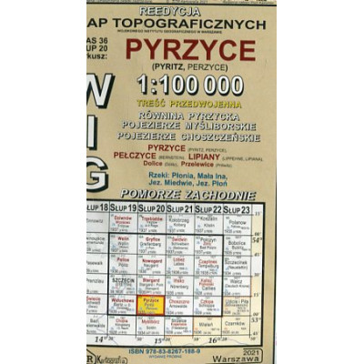 Pyrzyce - mapa WIG w skali 1:100 000