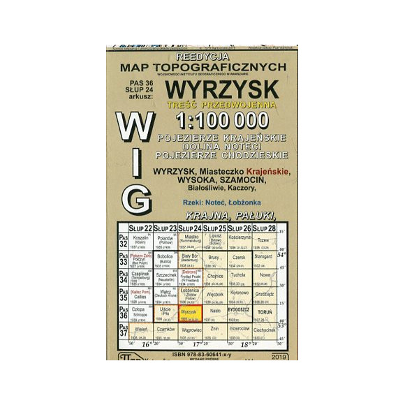 Wyrzysk - mapa WIG w skali 1:100 000