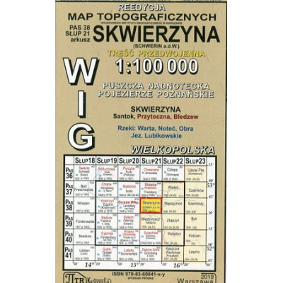 Skwierzyna - mapa WIG w skali 1:100 000