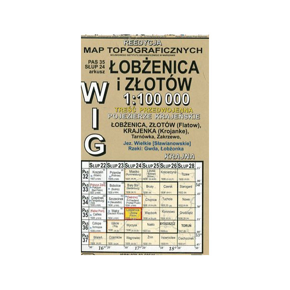 Łobżenica i Złotów - mapa WIG w skali 1:100 000