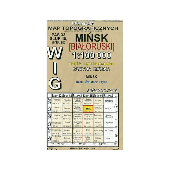 Mińsk [Białoruski] - mapa WIG w skali 1:100 000
