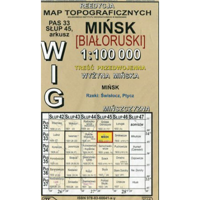 Mińsk [Białoruski] - mapa WIG w skali 1:100 000