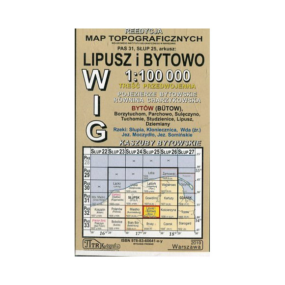 Lipusz i Bytowo - mapa WIG w skali 1:100 000