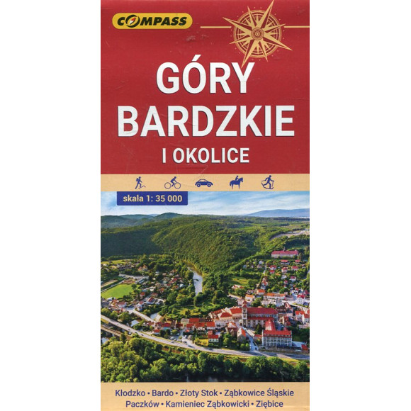 Góry Bardzkie i okolice - mapa turystyczna