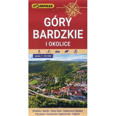 Góry Bardzkie i okolice - mapa turystyczna