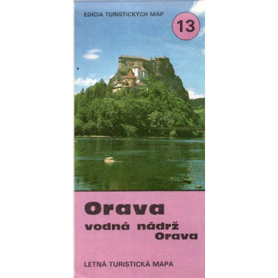 Orava vodna nadrz Orava/ / Mapa turystyczna jeziora Orawskiego.