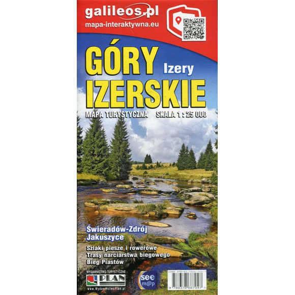 Góry Izerskie - mapa turystyczna skala 1:25 000
