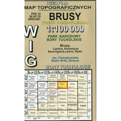 Biały Bór - mapa WIG w skali 1:100 000