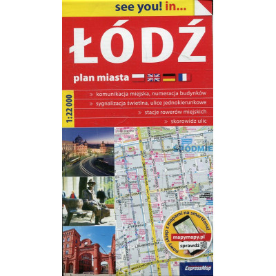 Łódź. Plan miasta 1:22 000