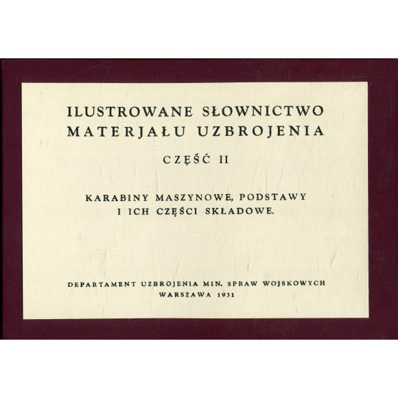 Ilustrowane słownictwo materjału uzbrojenia. Cz. 2.