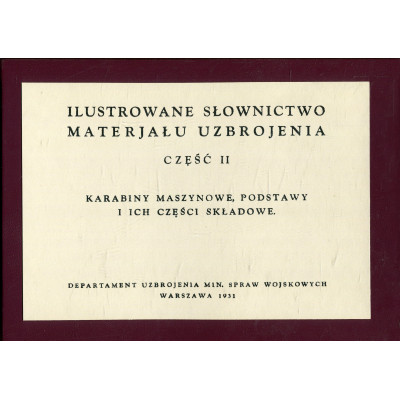 Ilustrowane słownictwo materjału uzbrojenia. Cz. 2.