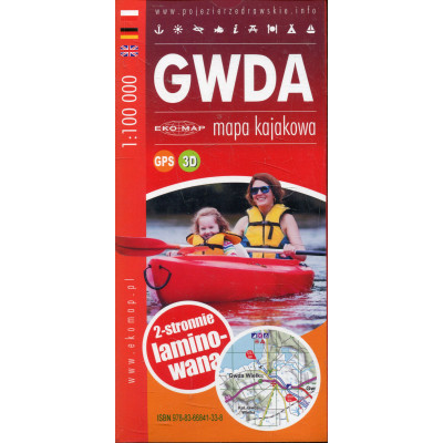 Gwda - mapa kajakowa 1:100 000